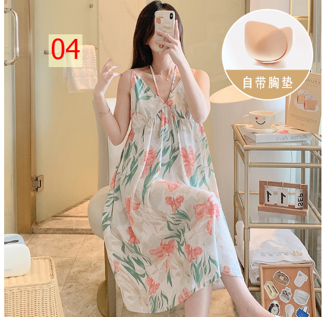 24HA27.07 - VÁY LANH MỀM MÁT MÙA HÈ CÓ KÈM ĐỆM NGỰC