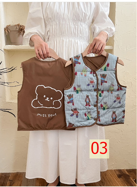 24HA27.17 - ÁO GILE 2 MẶT CHO BÉ