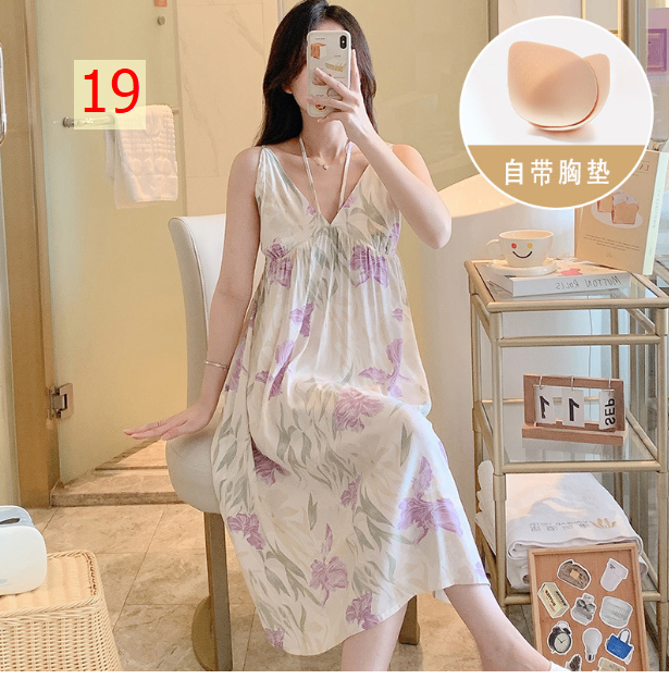 24HA27.07 - VÁY LANH MỀM MÁT MÙA HÈ CÓ KÈM ĐỆM NGỰC