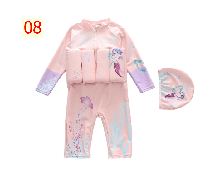 24HA37.12 - SET BƠI BÉ GÁI KÈM MŨ + PHAO NGỰC