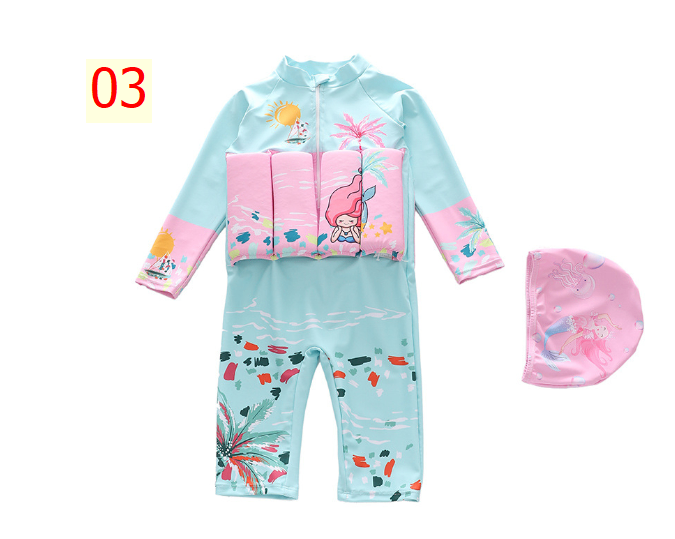 24HA37.12 - SET BƠI BÉ GÁI KÈM MŨ + PHAO NGỰC