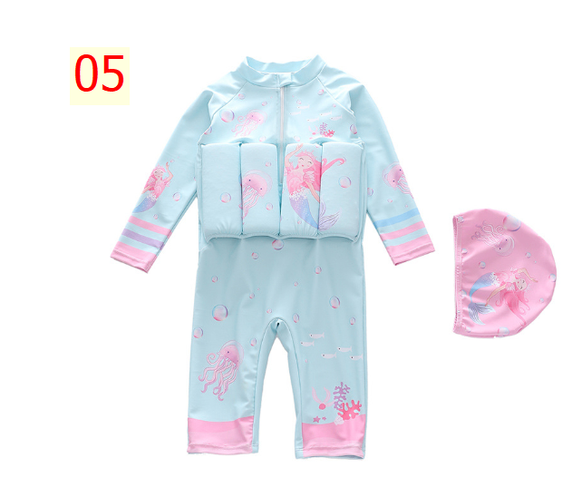 24HA37.12 - SET BƠI BÉ GÁI KÈM MŨ + PHAO NGỰC