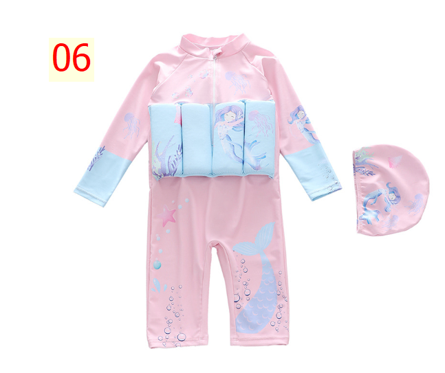 24HA37.12 - SET BƠI BÉ GÁI KÈM MŨ + PHAO NGỰC