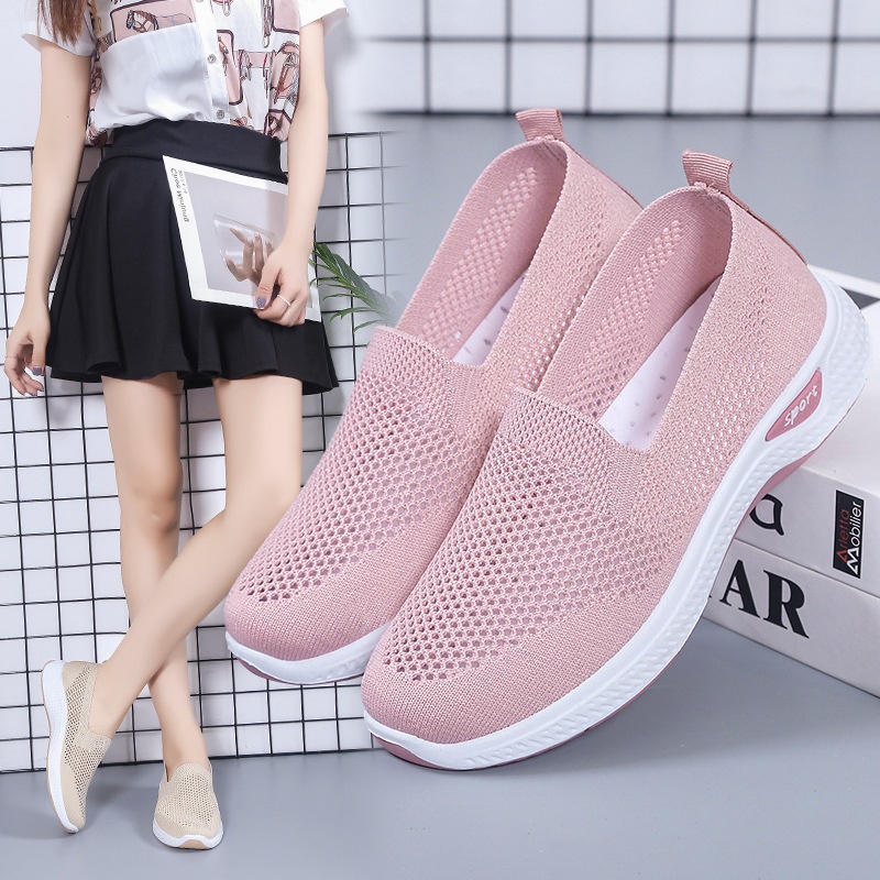 24HA177.11 - GIÀY LƯỜI SPORT THOÁNG KHÍ NỮ