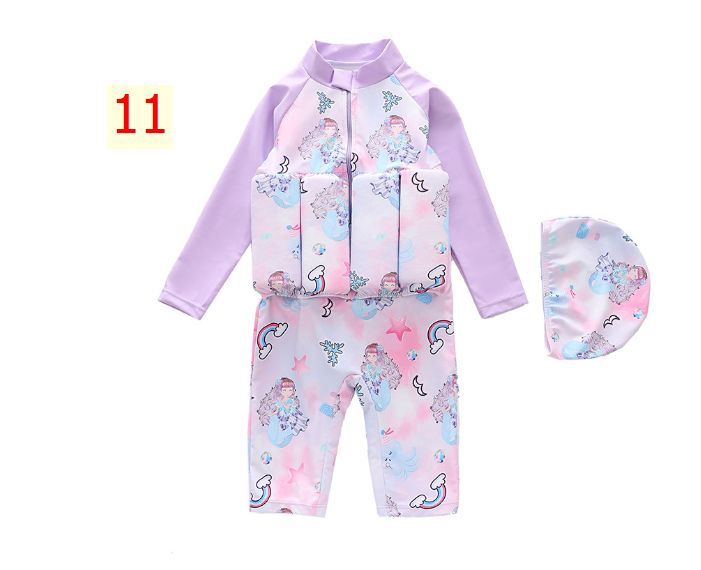 24HA37.12 - SET BƠI BÉ GÁI KÈM MŨ + PHAO NGỰC