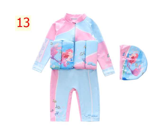 24HA37.12 - SET BƠI BÉ GÁI KÈM MŨ + PHAO NGỰC
