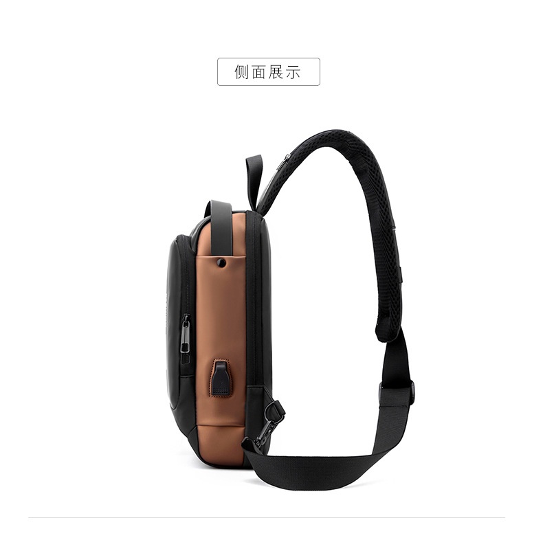 24HA57.06 - TÚI ĐEO NGỰC KÈM USB CHO NAM