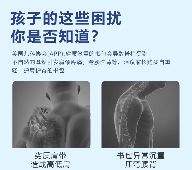 24HA57.08 - BA LÔ CHỐNG GÙ BAFUNN KÈM STICKER