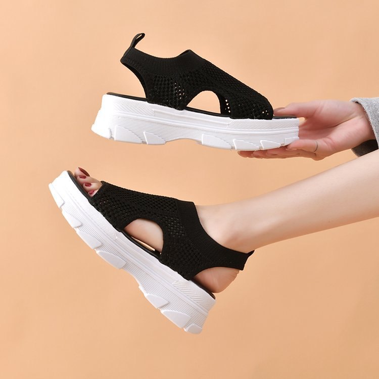 24HA67.24 - SANDAL NỮ ĐẾ CAO THOÁNG KHÍ