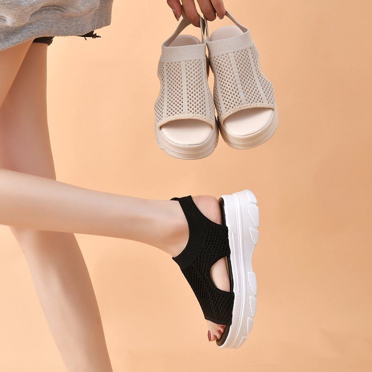 24HA67.24 - SANDAL NỮ ĐẾ CAO THOÁNG KHÍ