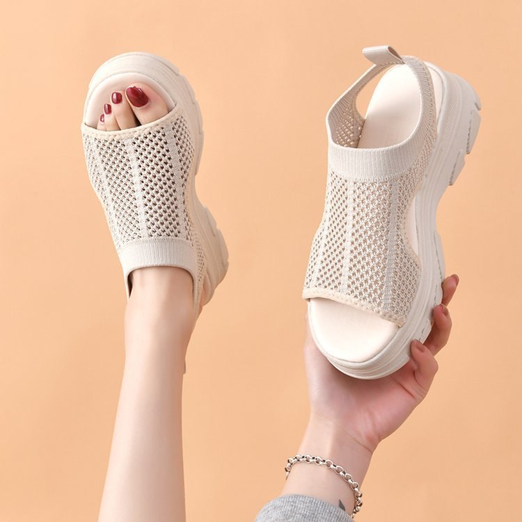 24HA67.24 - SANDAL NỮ ĐẾ CAO THOÁNG KHÍ