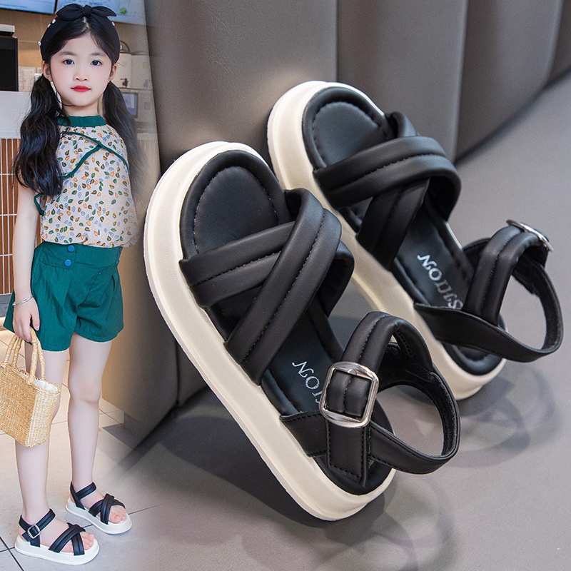 24HA77.27 - SANDAL 2 DÂY CHÉO BÉ GÁI