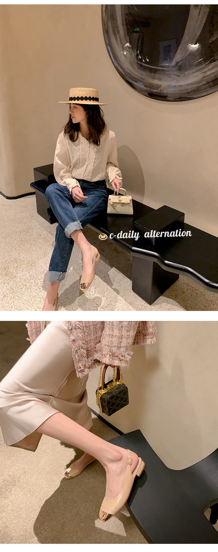 24HA77.14 - GIÀY NỮ ĐẾ THẤP