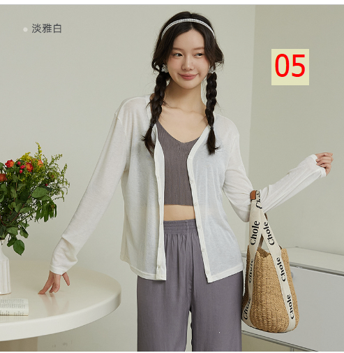 24HA77.09 - ÁO CARDIGAN MỎNG TENCEL KHOÁC NGOÀI