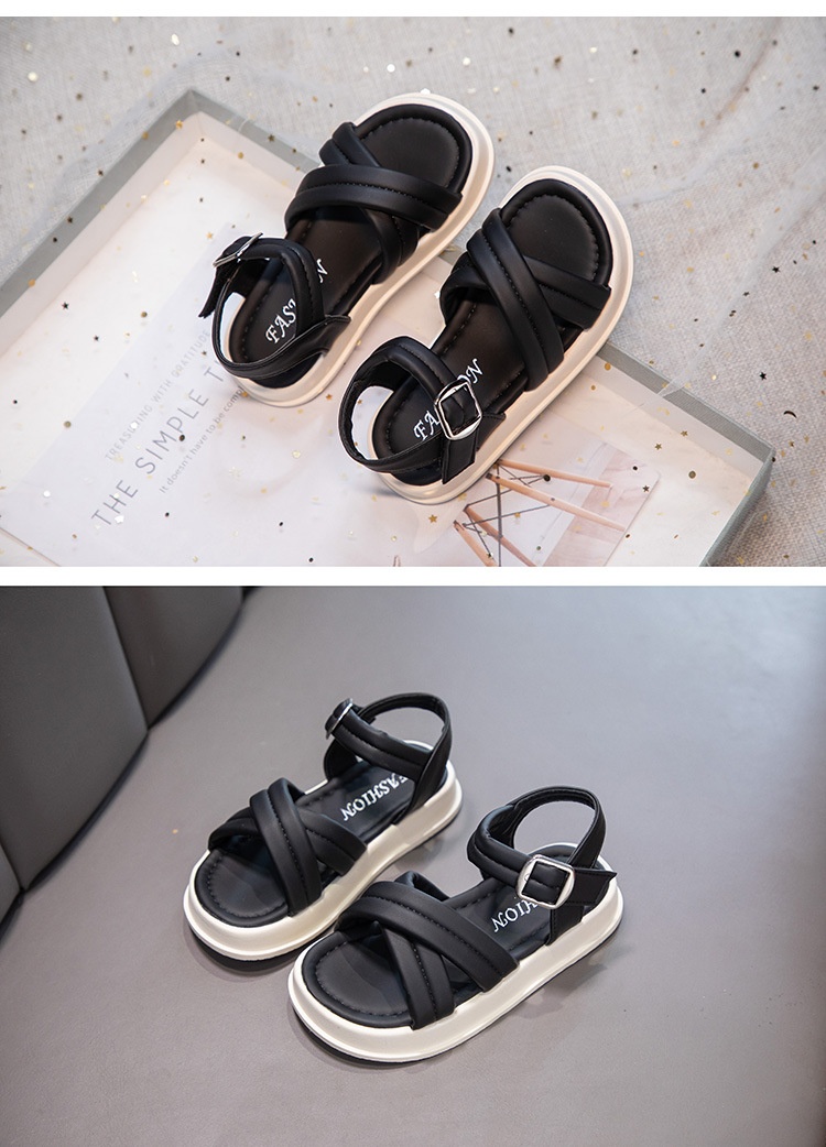 24HA77.27 - SANDAL 2 DÂY CHÉO BÉ GÁI