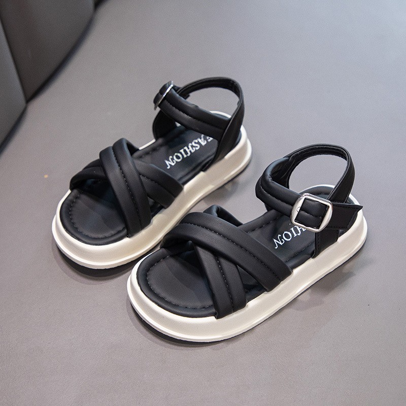 24HA77.27 - SANDAL 2 DÂY CHÉO BÉ GÁI