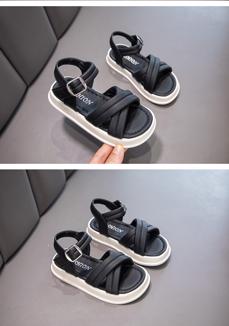 24HA77.27 - SANDAL 2 DÂY CHÉO BÉ GÁI