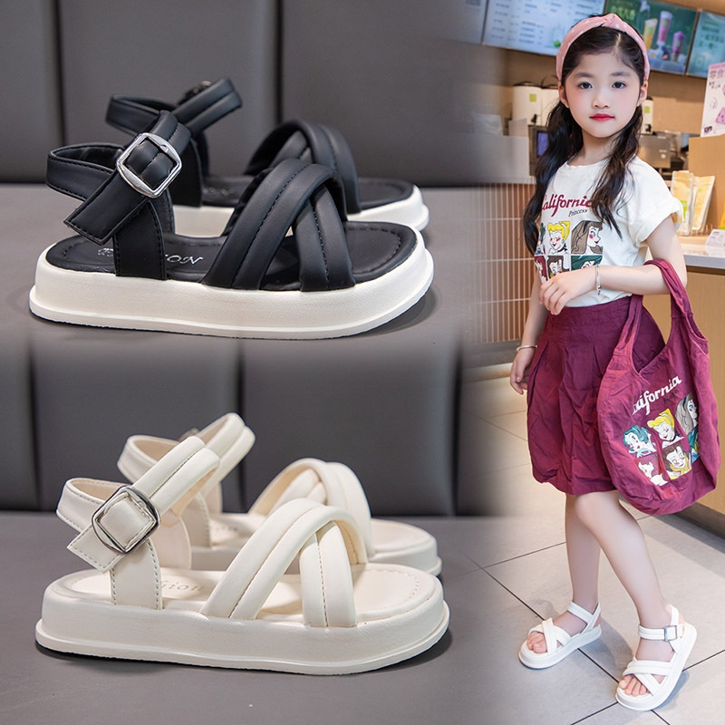 24HA77.27 - SANDAL 2 DÂY CHÉO BÉ GÁI