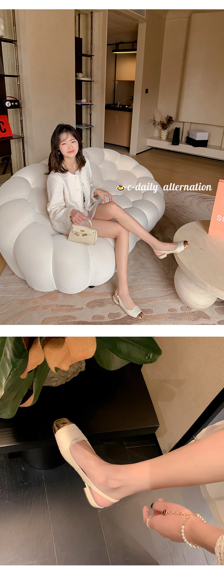 24HA77.14 - GIÀY NỮ ĐẾ THẤP