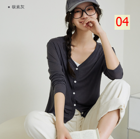 24HA77.09 - ÁO CARDIGAN MỎNG TENCEL KHOÁC NGOÀI