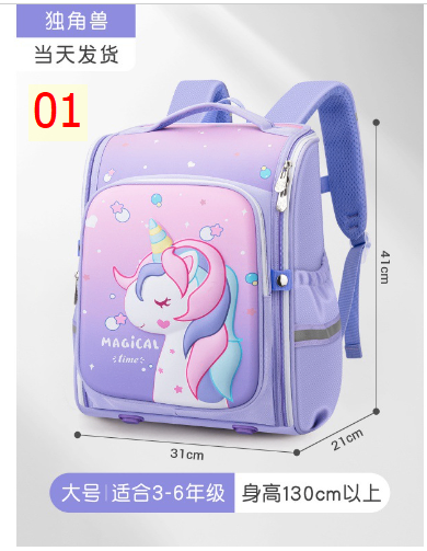 24HA77.12 - BA LÔ CHỐNG GÙ 3D HOẠT HÌNH
