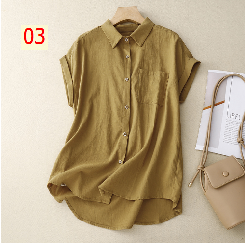 24HA87.04 - SƠ MI TAY HẾN NỮ
