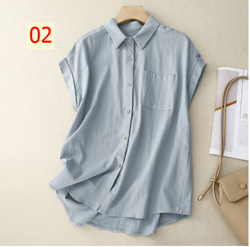 24HA87.04 - SƠ MI TAY HẾN NỮ