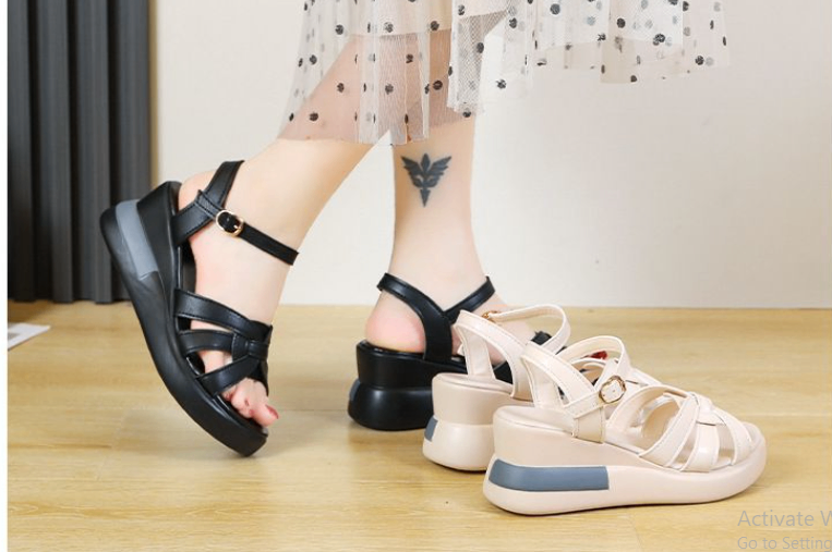 24HA87.09 - SANDAL ĐẾ DÀY NỮ