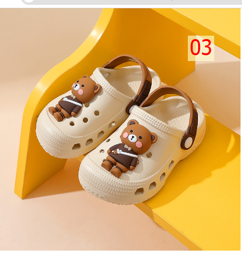24HA97.30 - DÉP SỤC CROCS CUTE CHO BÉ