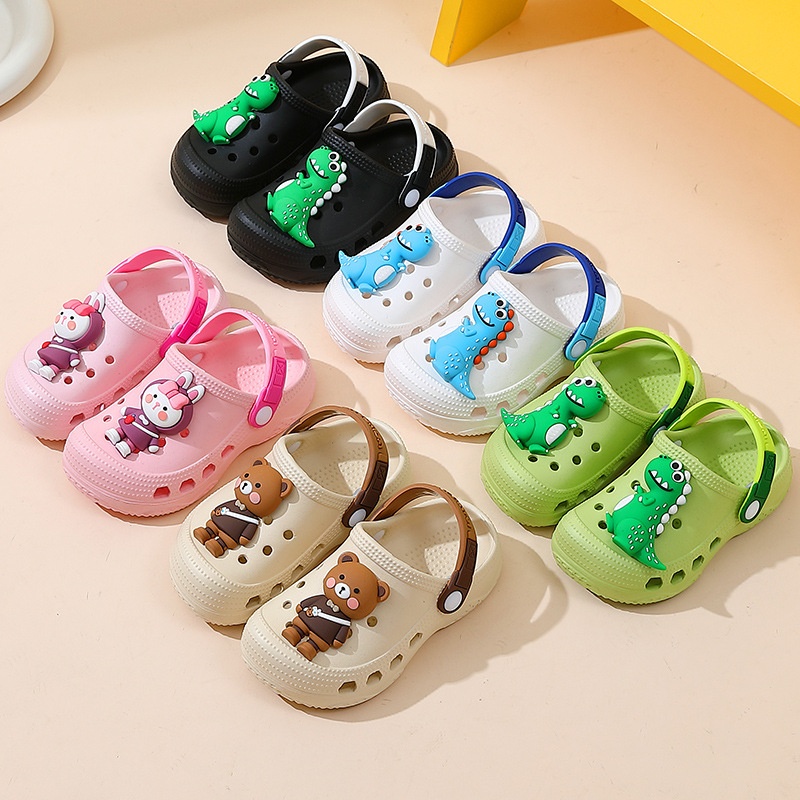 24HA97.30 - DÉP SỤC CROCS CUTE CHO BÉ
