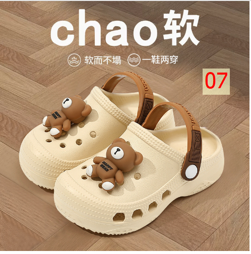 24HA97.30 - DÉP SỤC CROCS CUTE CHO BÉ
