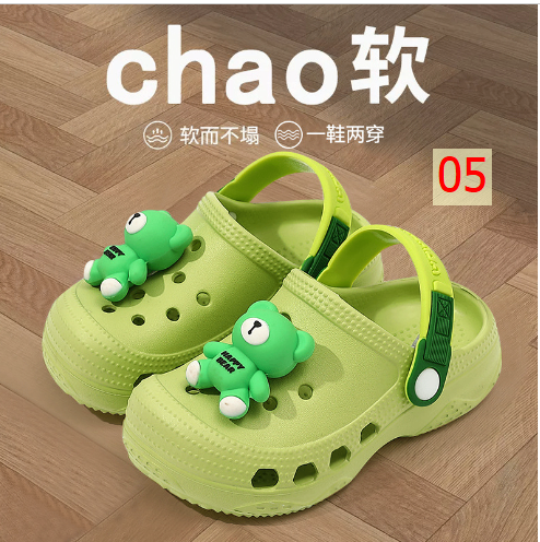 24HA97.30 - DÉP SỤC CROCS CUTE CHO BÉ