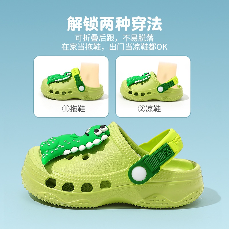 24HA97.30 - DÉP SỤC CROCS CUTE CHO BÉ