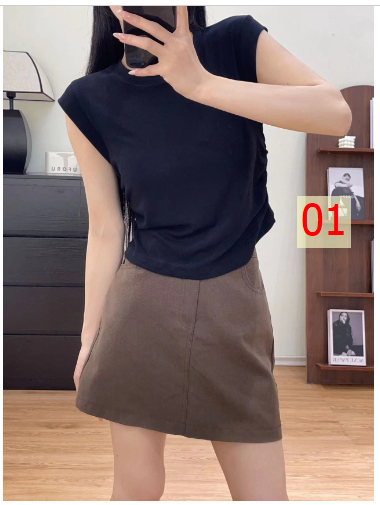 24HA117.36 - ÁO NỮ RÚT HÔNG HÃNG BU XIAIJJIU
