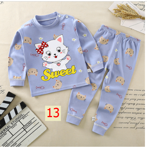 24HA127.17 - SET 2 BỘ COTTON MẶC NHÀ CHO BÉ