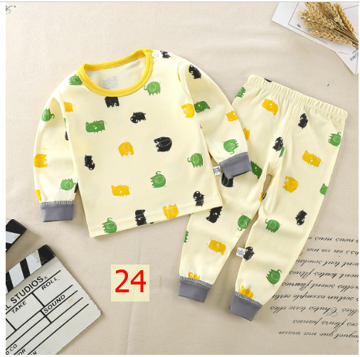 24HA127.18 - SET 2 BỘ COTTON MẶC NHÀ CHO BÉ