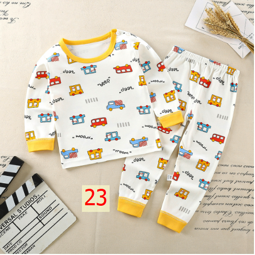24HA127.18 - SET 2 BỘ COTTON MẶC NHÀ CHO BÉ