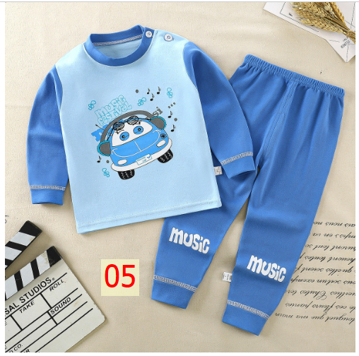 24HA127.17 - SET 2 BỘ COTTON MẶC NHÀ CHO BÉ