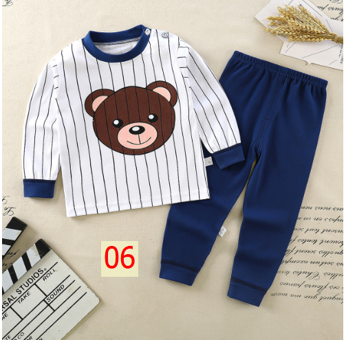 24HA127.17 - SET 2 BỘ COTTON MẶC NHÀ CHO BÉ