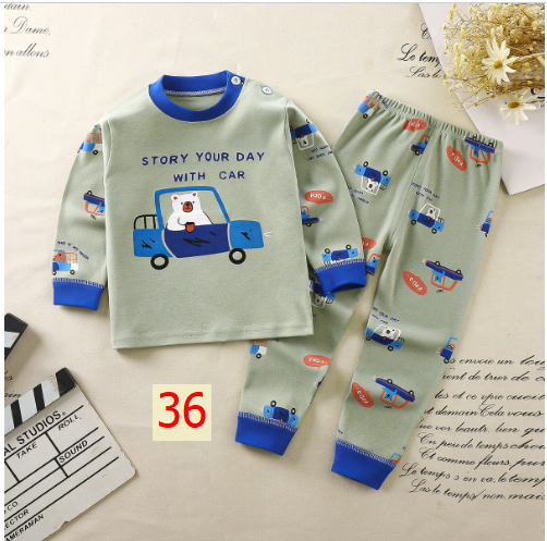 24HA127.18 - SET 2 BỘ COTTON MẶC NHÀ CHO BÉ
