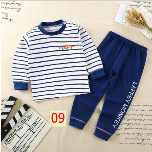 24HA127.17 - SET 2 BỘ COTTON MẶC NHÀ CHO BÉ