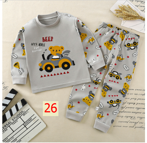 24HA127.18 - SET 2 BỘ COTTON MẶC NHÀ CHO BÉ