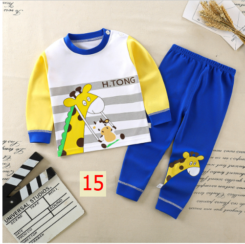 24HA127.17 - SET 2 BỘ COTTON MẶC NHÀ CHO BÉ