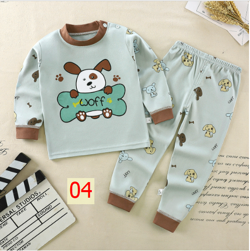 24HA127.17 - SET 2 BỘ COTTON MẶC NHÀ CHO BÉ