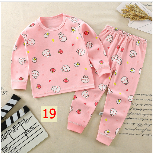 24HA127.18 - SET 2 BỘ COTTON MẶC NHÀ CHO BÉ