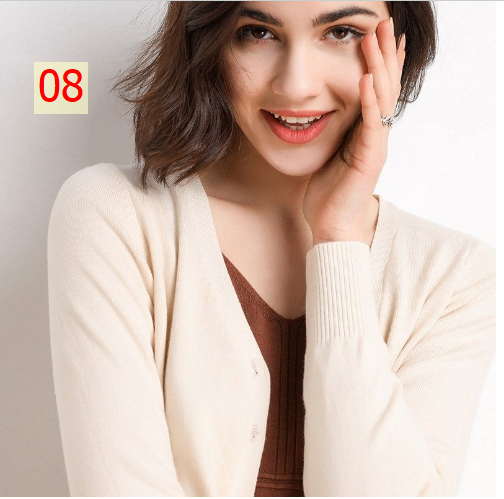 24HA137.10 - ÁO CARDIGAN NỮ BASIC