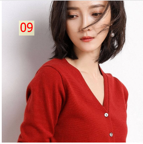 24HA137.10 - ÁO CARDIGAN NỮ BASIC