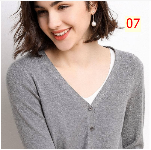 24HA137.10 - ÁO CARDIGAN NỮ BASIC