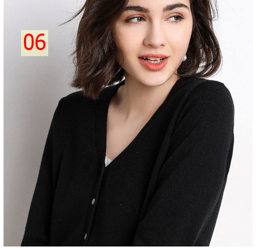 24HA137.10 - ÁO CARDIGAN NỮ BASIC