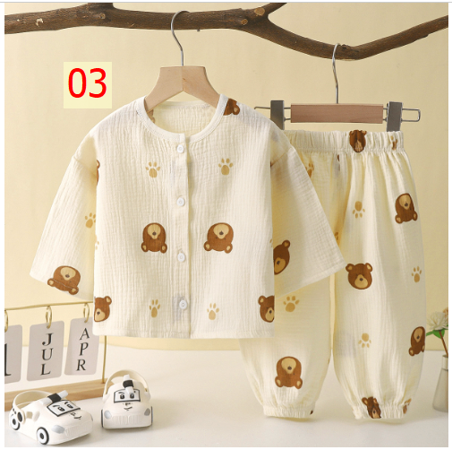 24HA137.15 - BỘ XÔ MUSLIN CHO BÉ